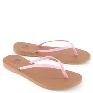 NEW MALVADOS women lux minimalist flip flop sandal in hibiscus
